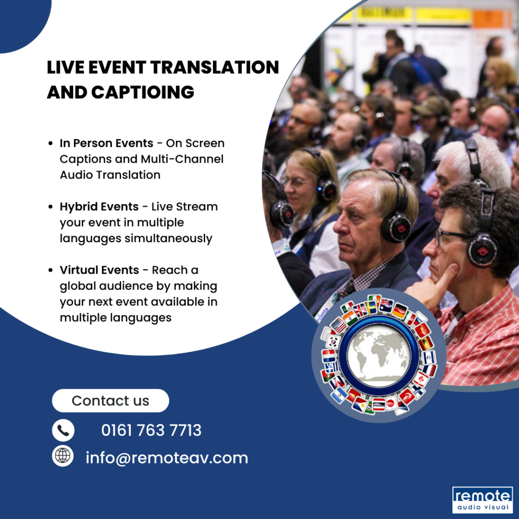 Live Event Translation and Captioning